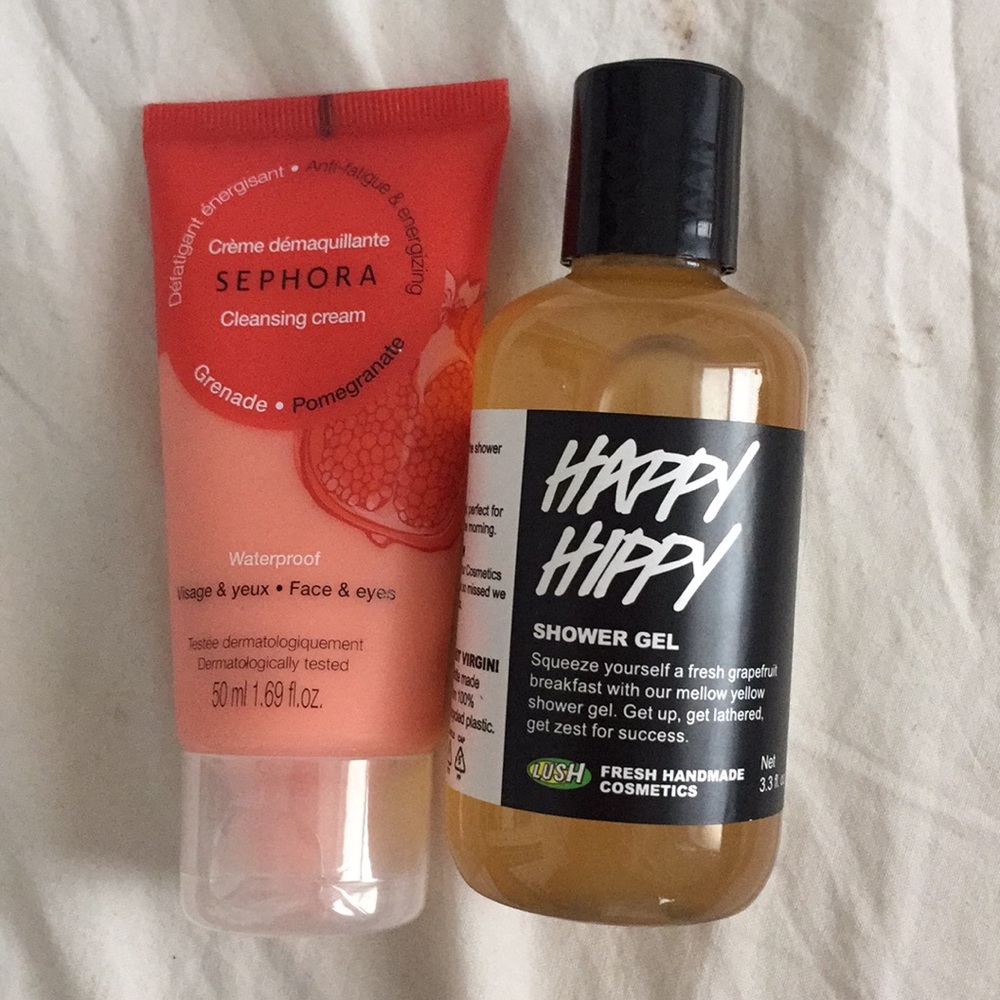 Sephora and Lush cleansing